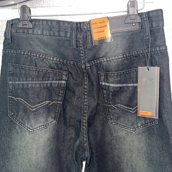 Vigo Demin Slim Fit  Black 34 x 30 Jeans - Picture 4 of 5